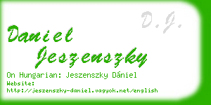 daniel jeszenszky business card