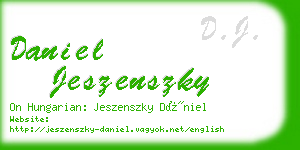 daniel jeszenszky business card
